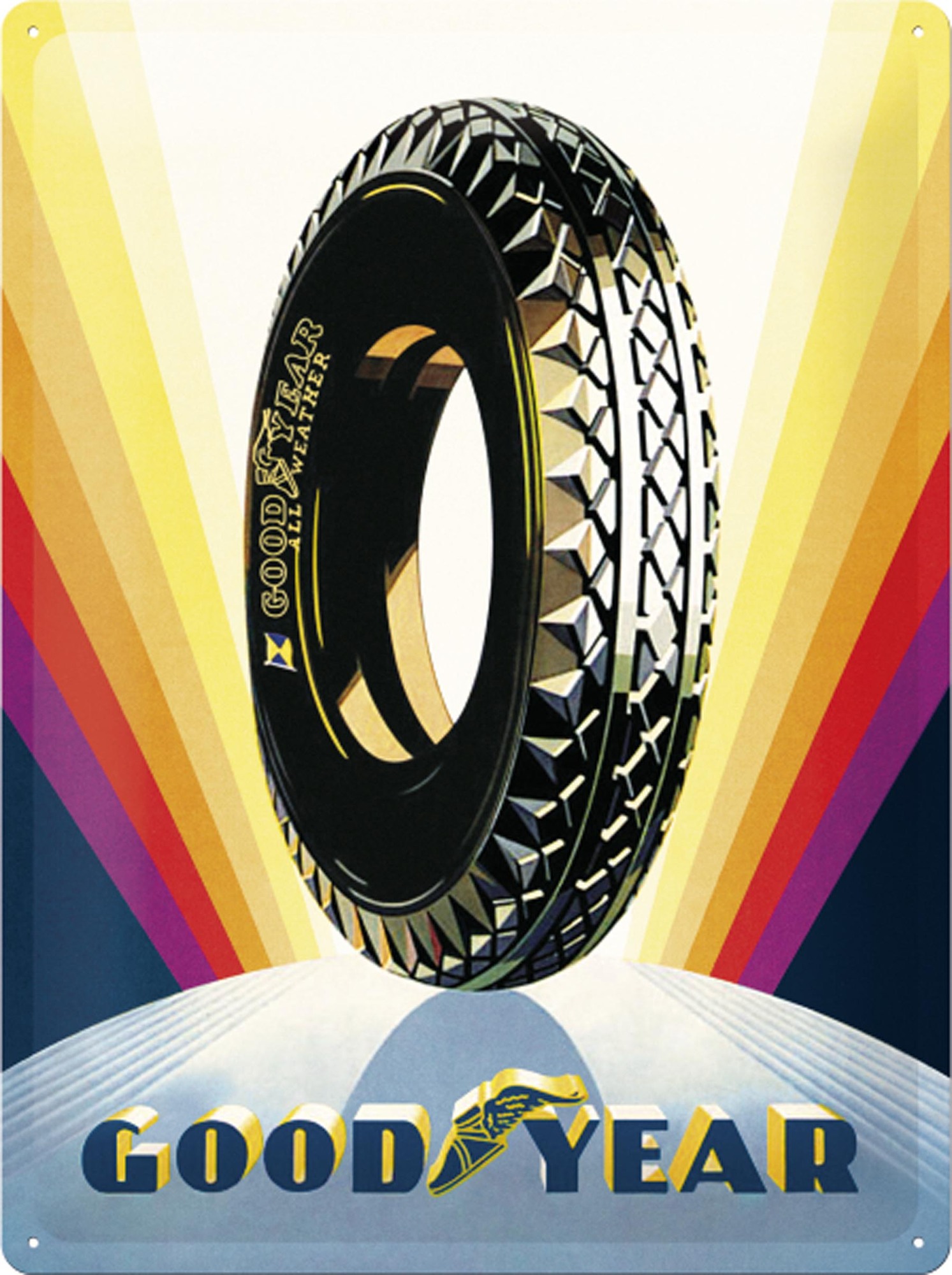 Blechschild Goodyear