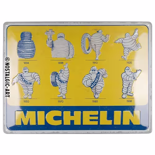 Michelin- Logo Evolution Blechschild 40 x 30 cm Modell von Nostalgic-Art  eilbote-onlineshop - Agrarfox