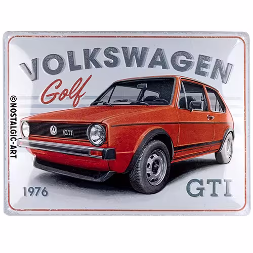 VW Golf GTI 1976 Blechschild 40 x 30 cm Modell von Nostalgic-Art  eilbote-onlineshop - Agrarfox