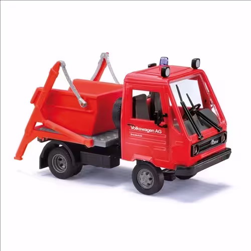 Multicar M26 mit Absetzkipper FW VW Wolfsburg Bj. 1991 rot  Modell von Busch 1:87 eilbote-onlineshop - Agrarfox