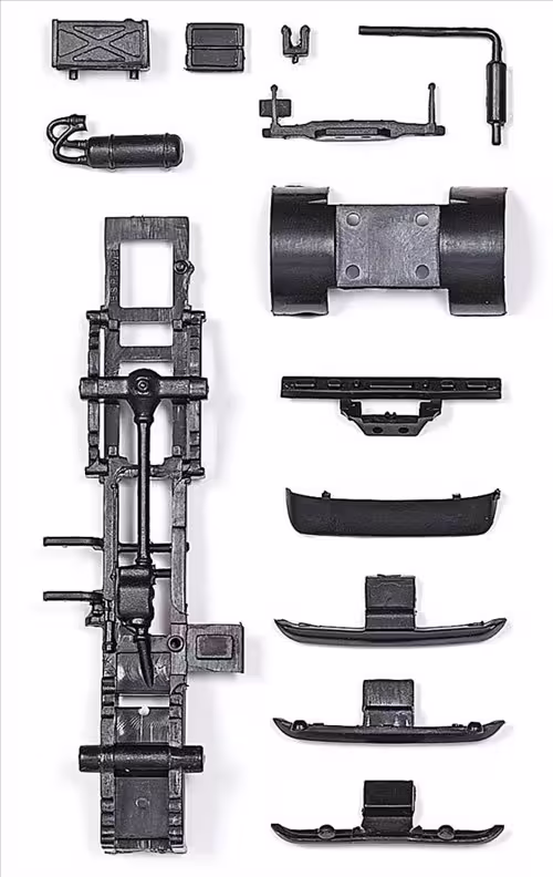 W50L Zubehör-Set Fahrgestell/Spoiler Modell von Busch 1:87 eilbote-onlineshop - Agrarfox