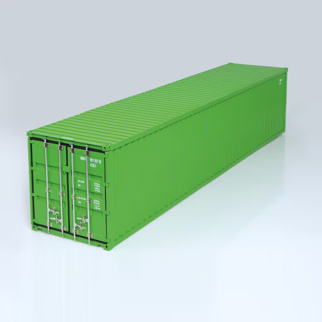 Seefracht Container 40t grün-1