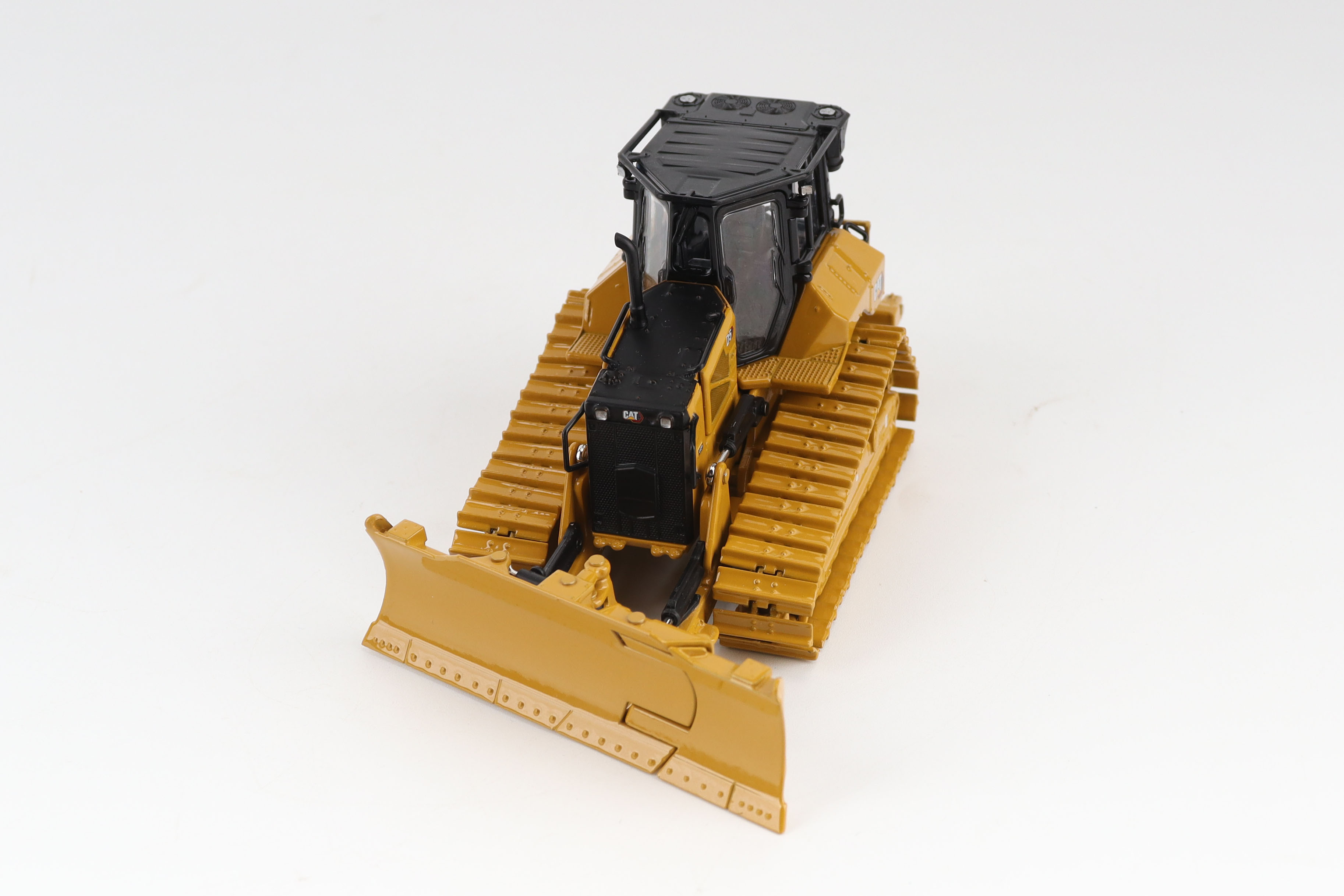 Cat D5 LGP Planierraube VPAT mit klappbarem Schild Modell von DieCast Masters 1:50