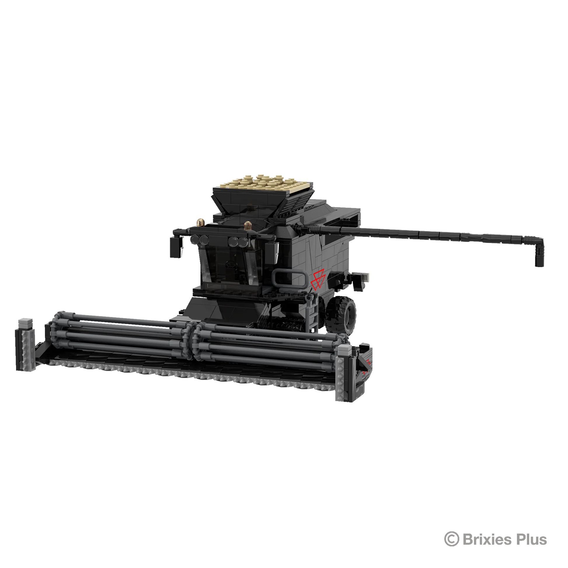 Massey Ferguson Ideal Mähdrescher BRIXIES Plus Klemmbausteine Modell von Brixies Plus 1:32