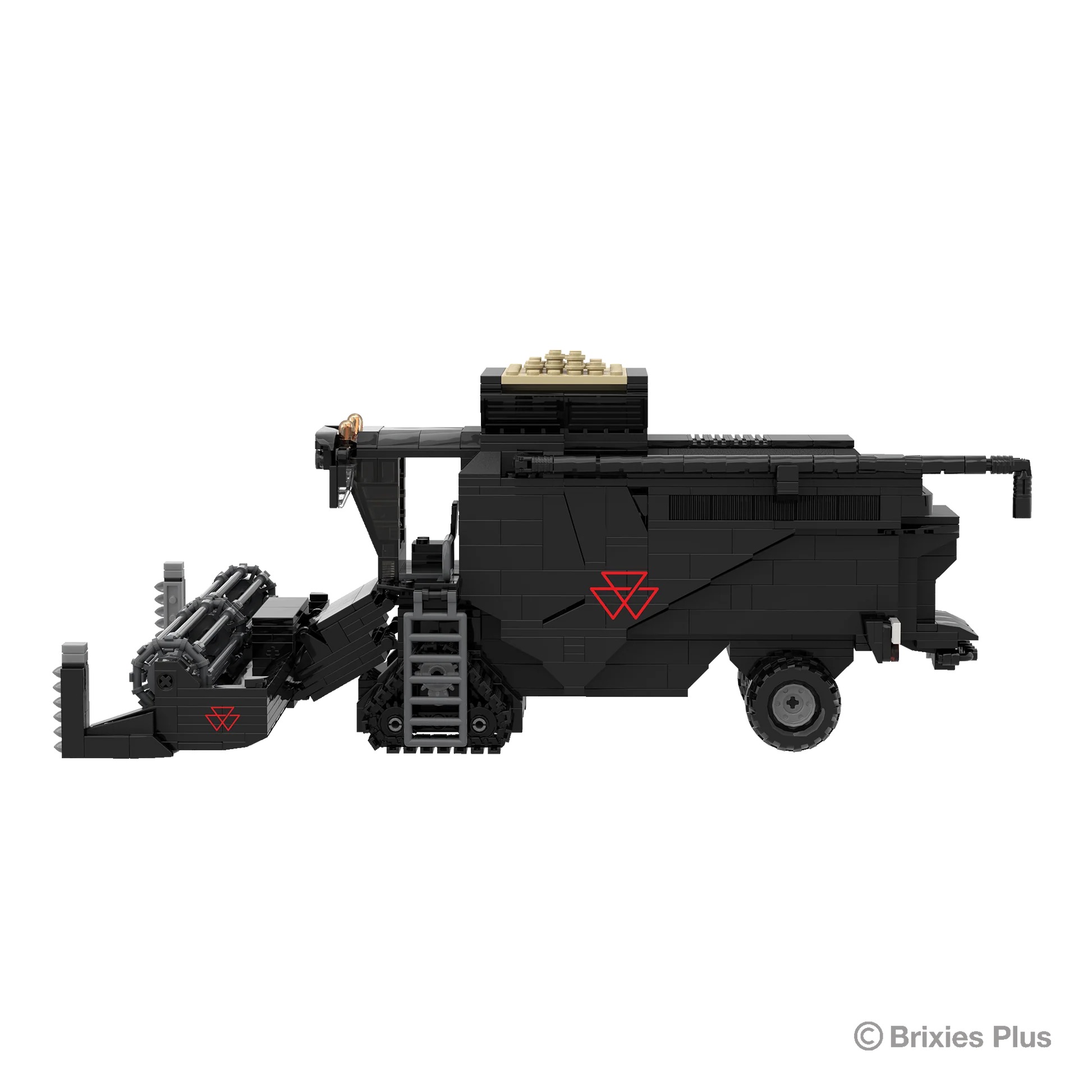 Massey Ferguson Ideal Mähdrescher BRIXIES Plus Klemmbausteine Modell von Brixies Plus 1:32