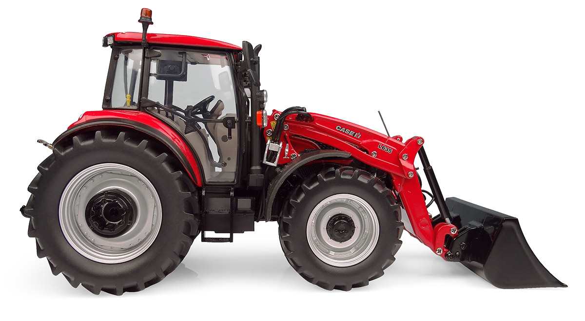 Case IH Farmall 120C mit L635 Frontlader (2025) Modell von Universal Hobbies 1:32
