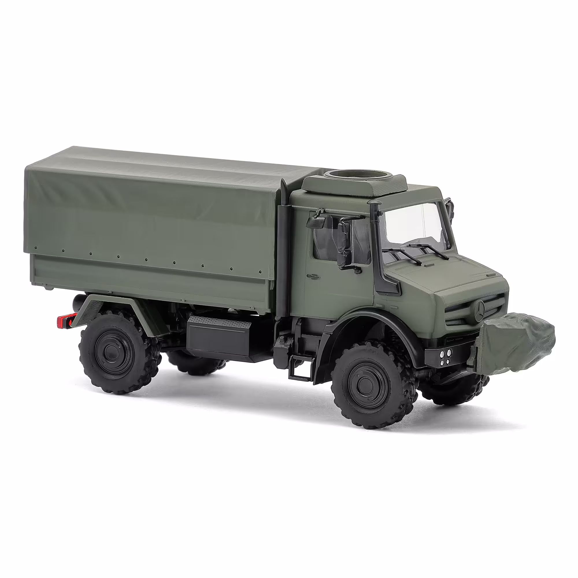 MA76358-1 Artikelname: Mercedes-Benz Unimog U5023, Militär mit Seilwinde Originalhersteller: Unimog Modelltyp: U5023 von Busch im Maßstab: 1:87 Hersteller-Nr: 51058
