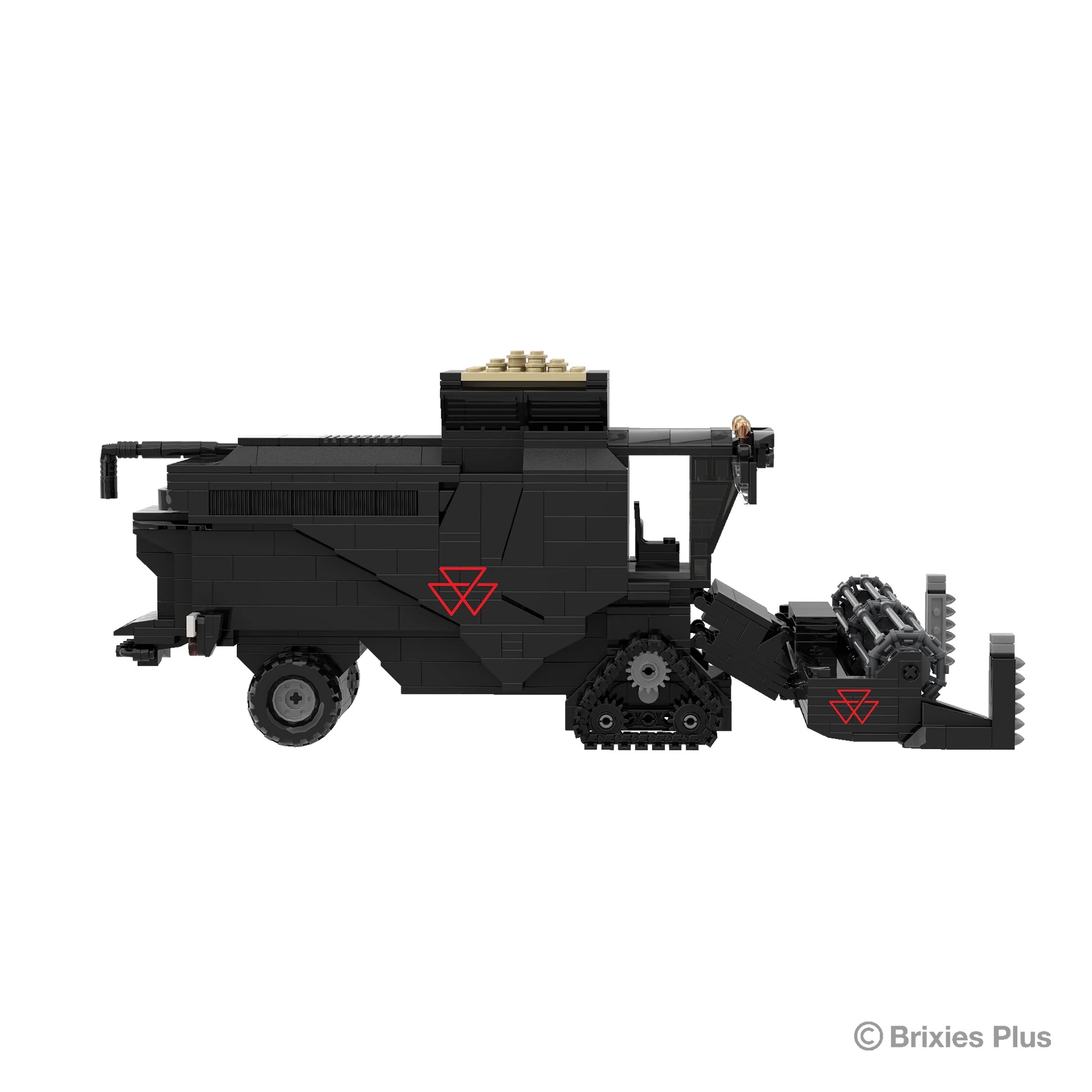 Massey Ferguson Ideal Mähdrescher BRIXIES Plus Klemmbausteine Modell von Brixies Plus 1:32