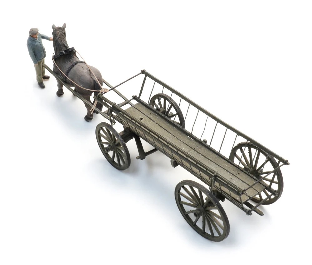 Leiterwagen + Figur Modell von Artitec 1:87