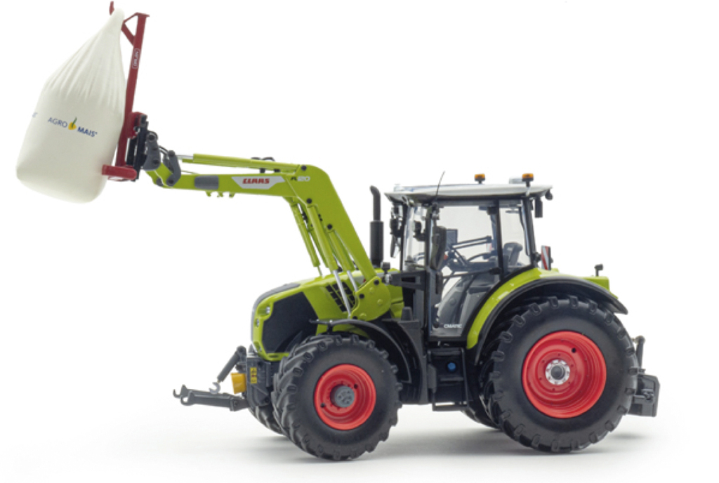 Claas Arion 550 mit Frontlader und Agromais Bigbag Modell von Universal Hobbies 1:32