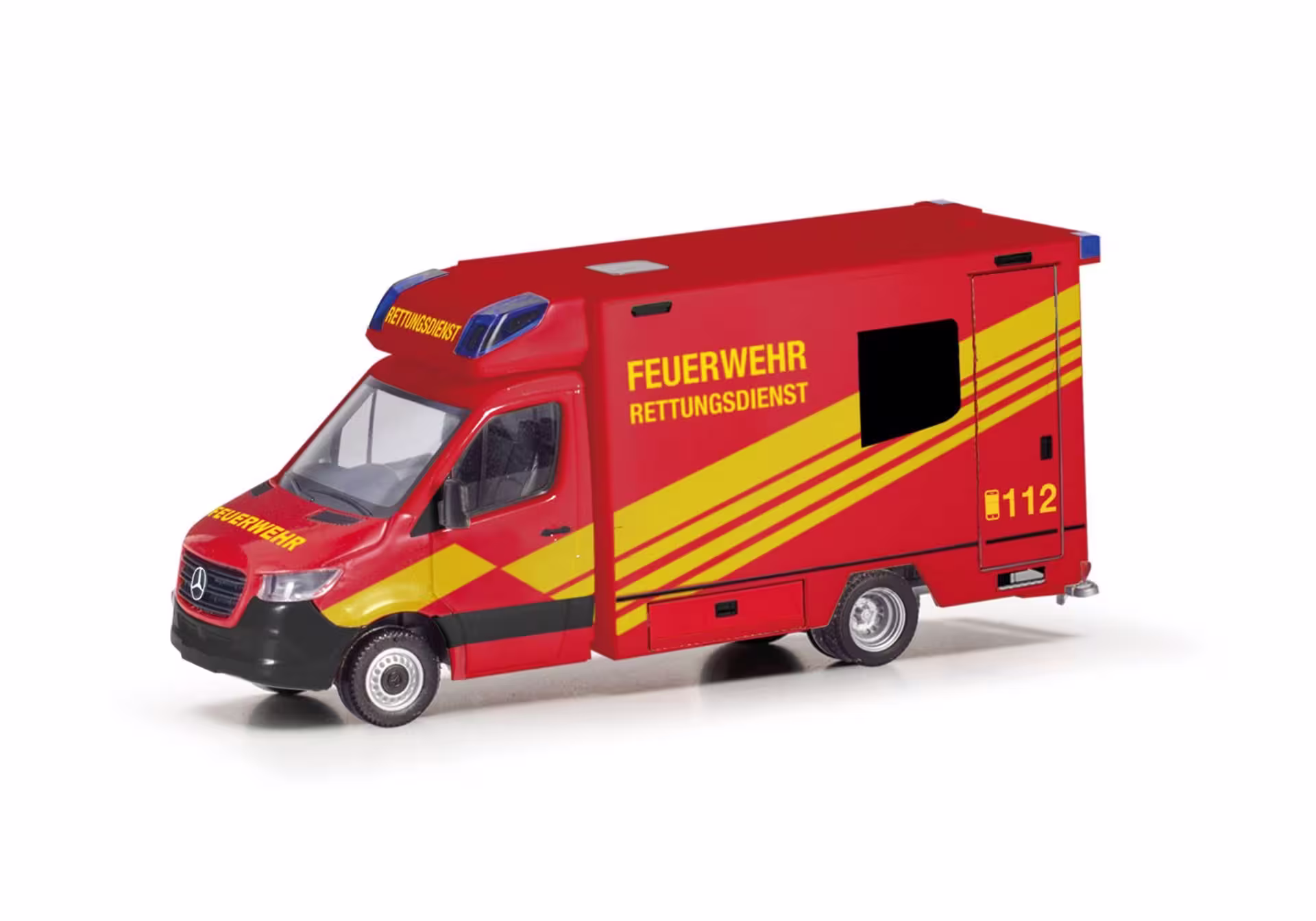 Mercedes-Benz Sprinter 18 Fahrtec RTW Feuerwehr Modell von herpa 1:87 eilbote-onlineshop - Agrarfox