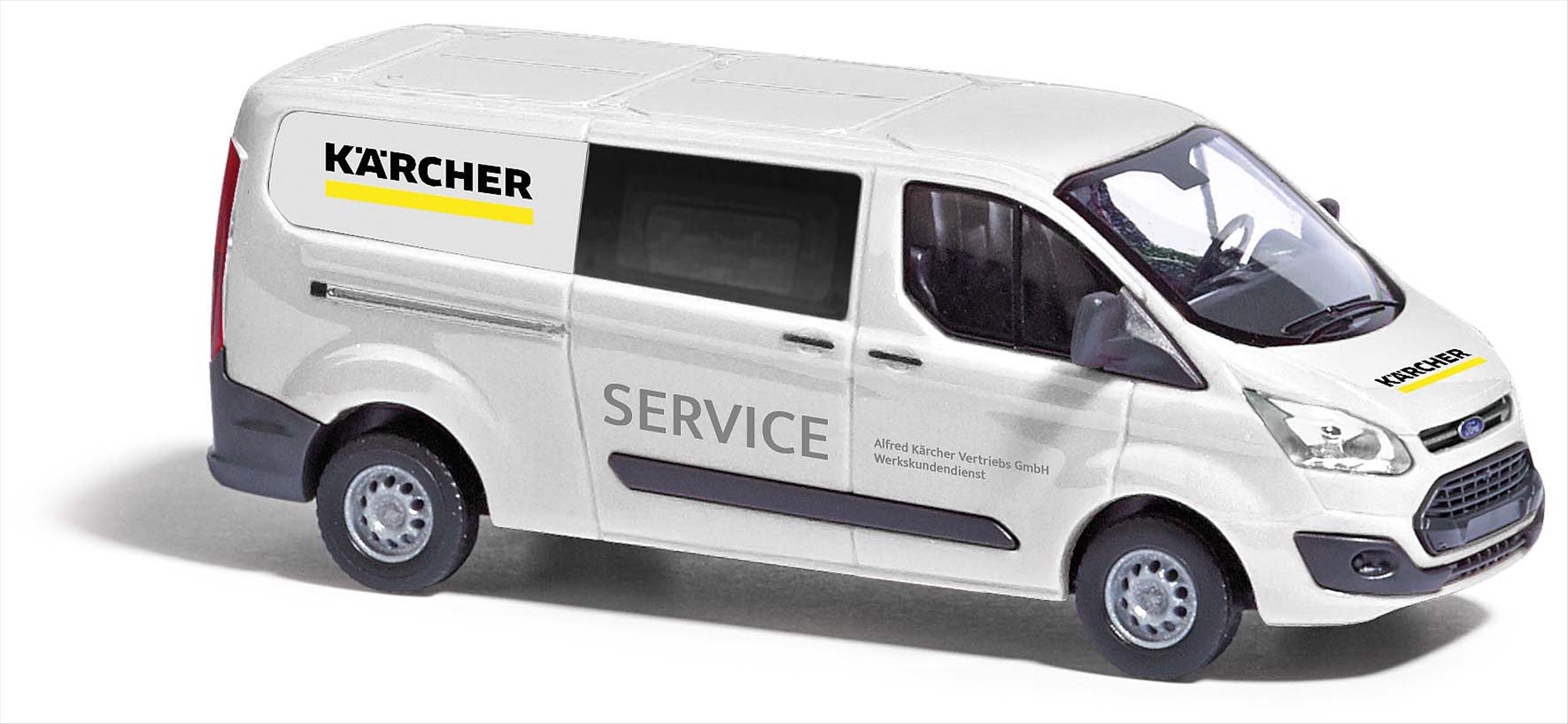 Ford Transit Custom K&auml;rcher Service wei&szlig; Modell von Busch 1:87