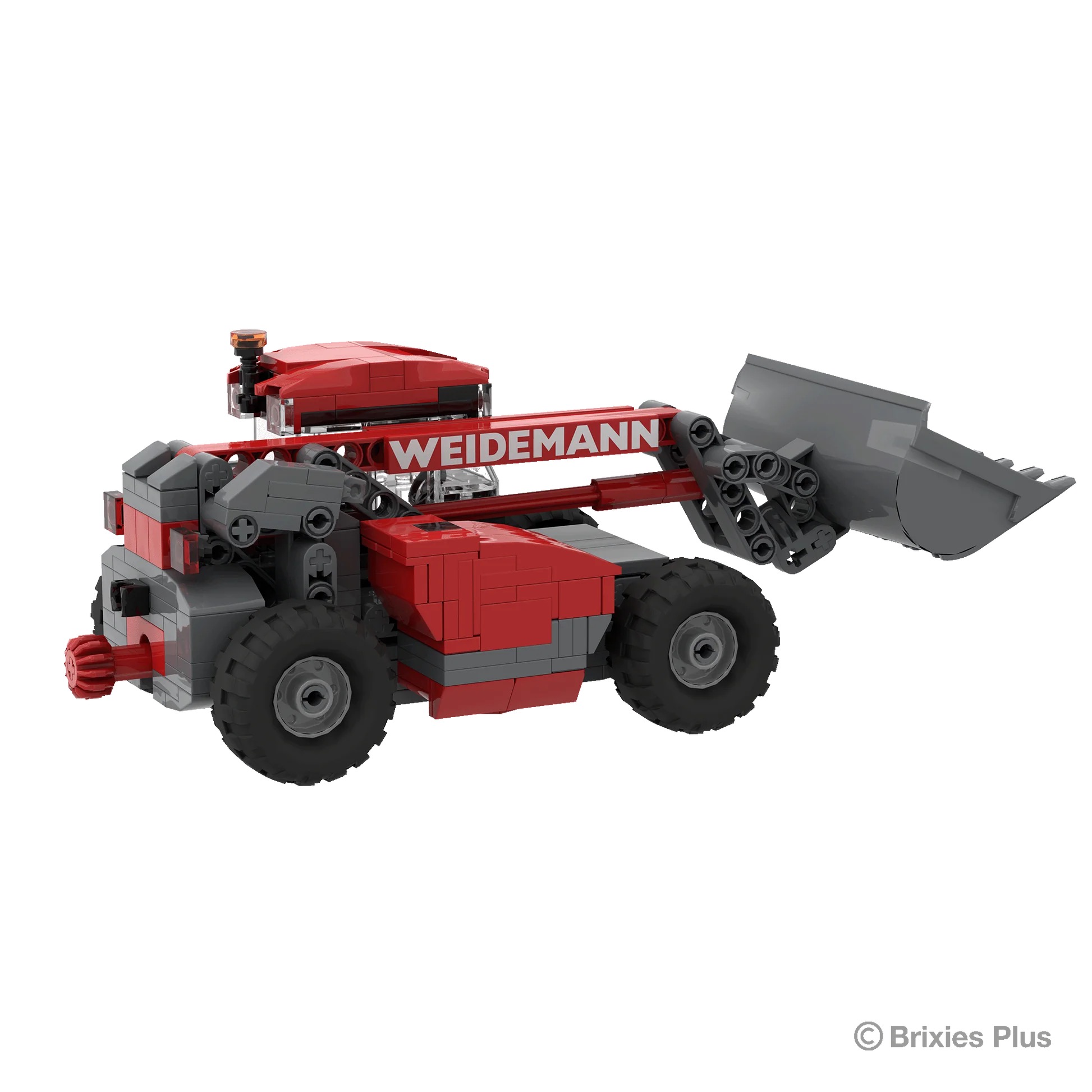 BRIXIES Plus Weidemann T6025 mit Zubehör Modell von Brixies Plus 1:32