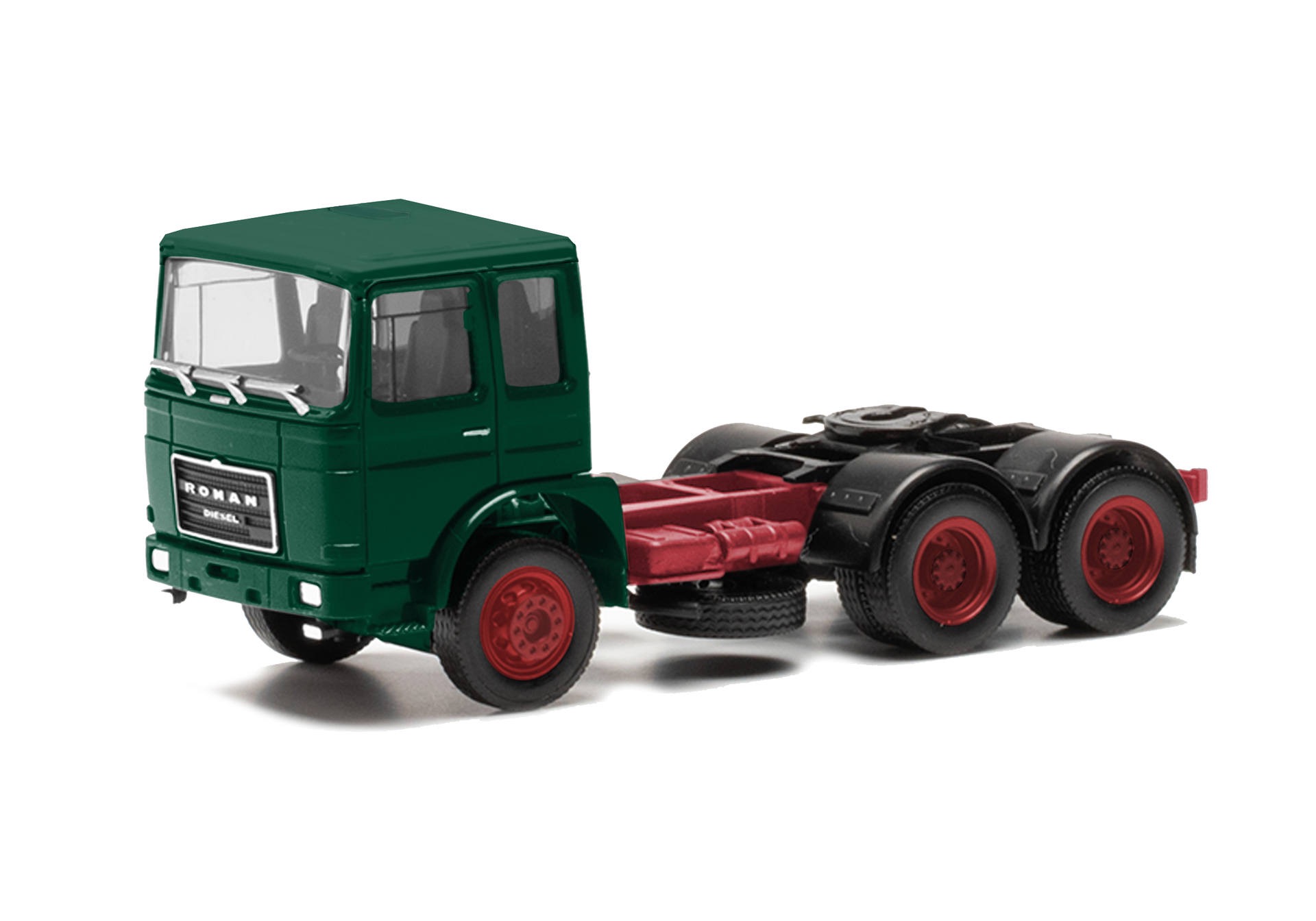 Roman Diesel Zugmaschine 3achs (6x4) - moosgrün  Modell von Herpa 1:87