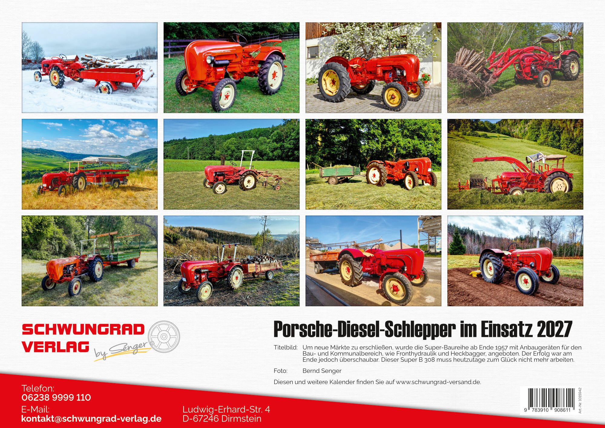 Porsche-Diesel Schlepper Monatskalender 2027
