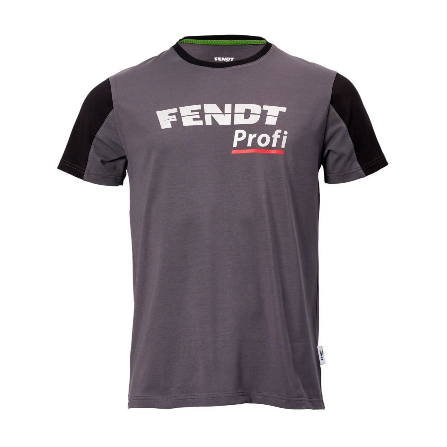TA76608-1 Artikelname: Fendt Profi T-Shirt grau/schwarz Originalhersteller: Fendt