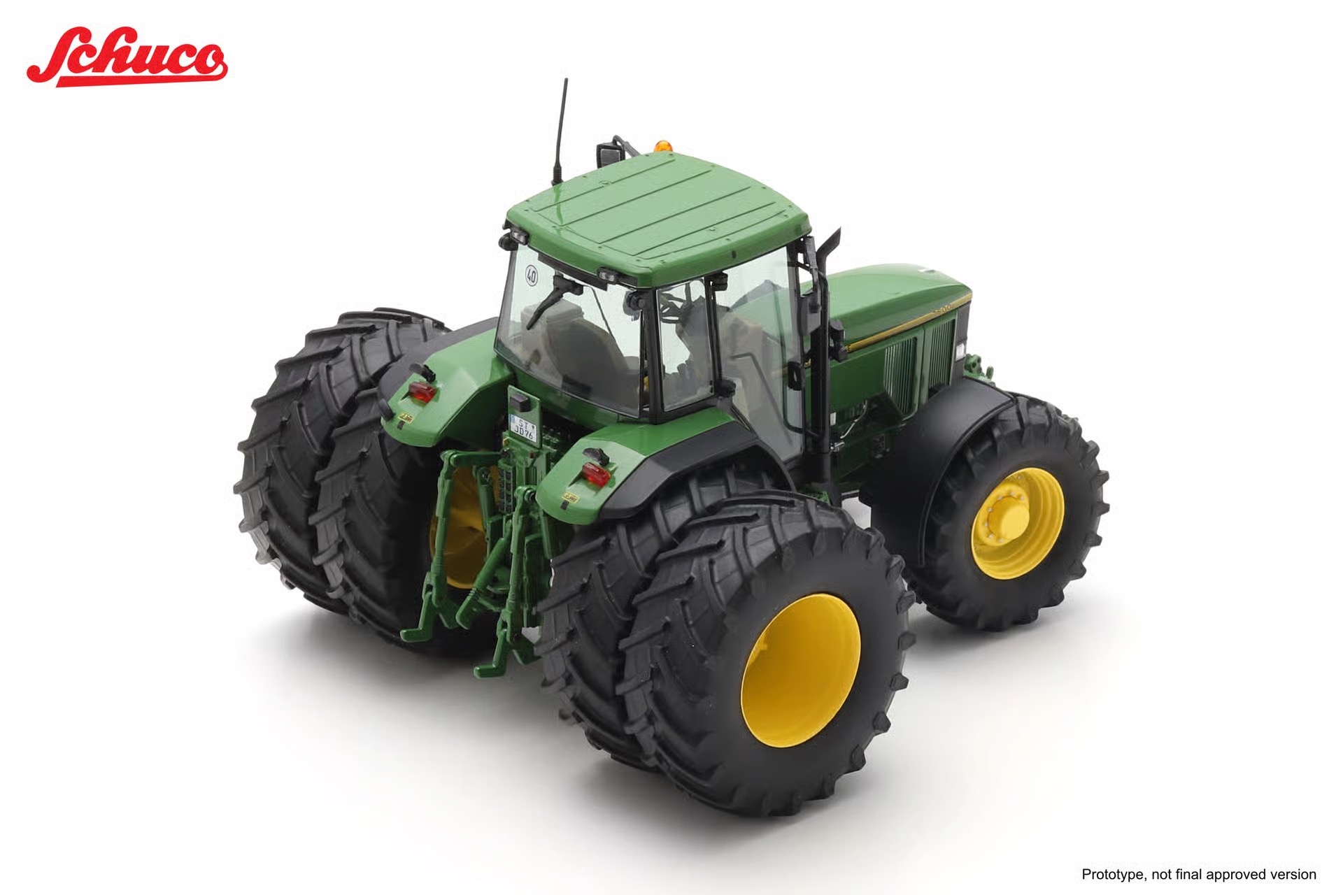 John Deere 7600 mit Zwillingsbereifung hinten Modell von Schuco 1:32