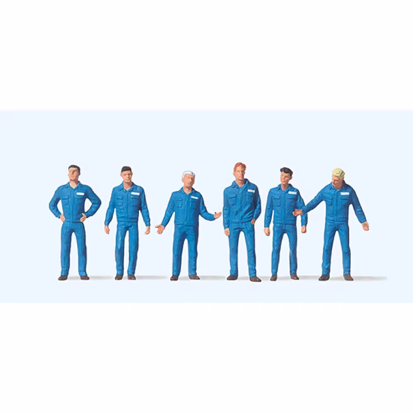 Monteure blau Modell von Preiser 1:87 eilbote-onlineshop - Agrarfox