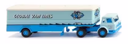 Koffersattelzug (Int. Harvester) "Global Van Lines" Modell von Wiking 1:87 eilbote-onlineshop - Agrarfox