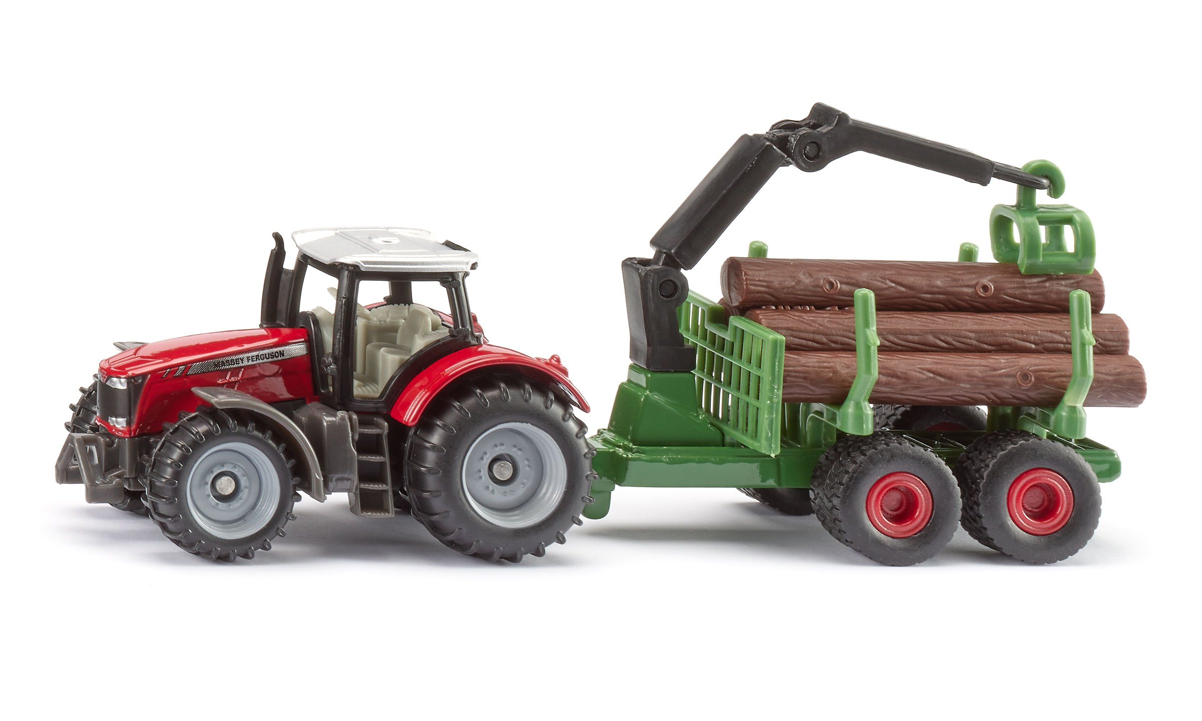 KA76783-1 Artikelname: Massey Ferguson mit Forstanhänger Originalhersteller: Massey Ferguson von Siku im Maßstab: Blister Hersteller-Nr: 1134