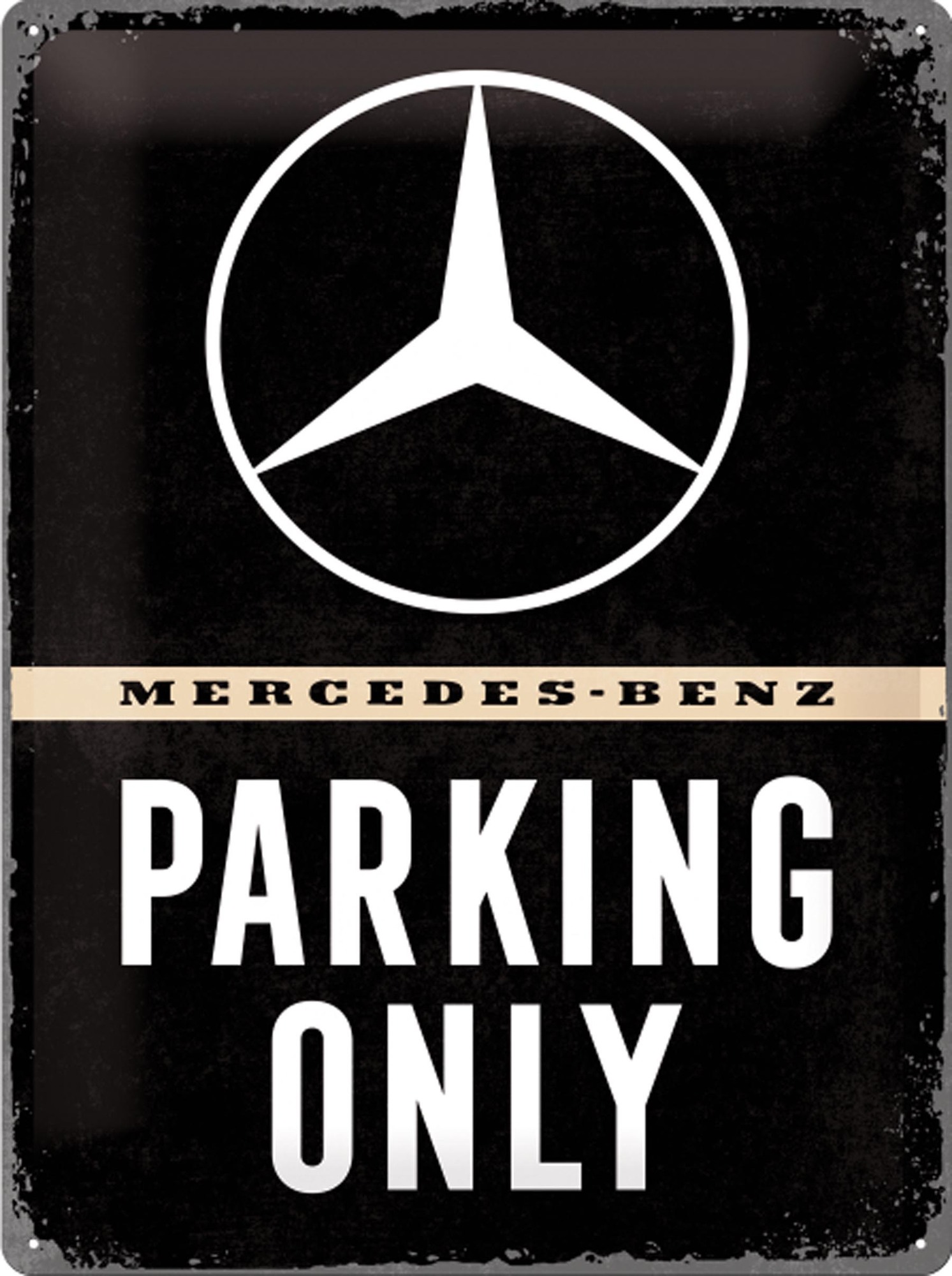 Blechschild Mercedes-Benz - Parking Only 30 x 40 cm