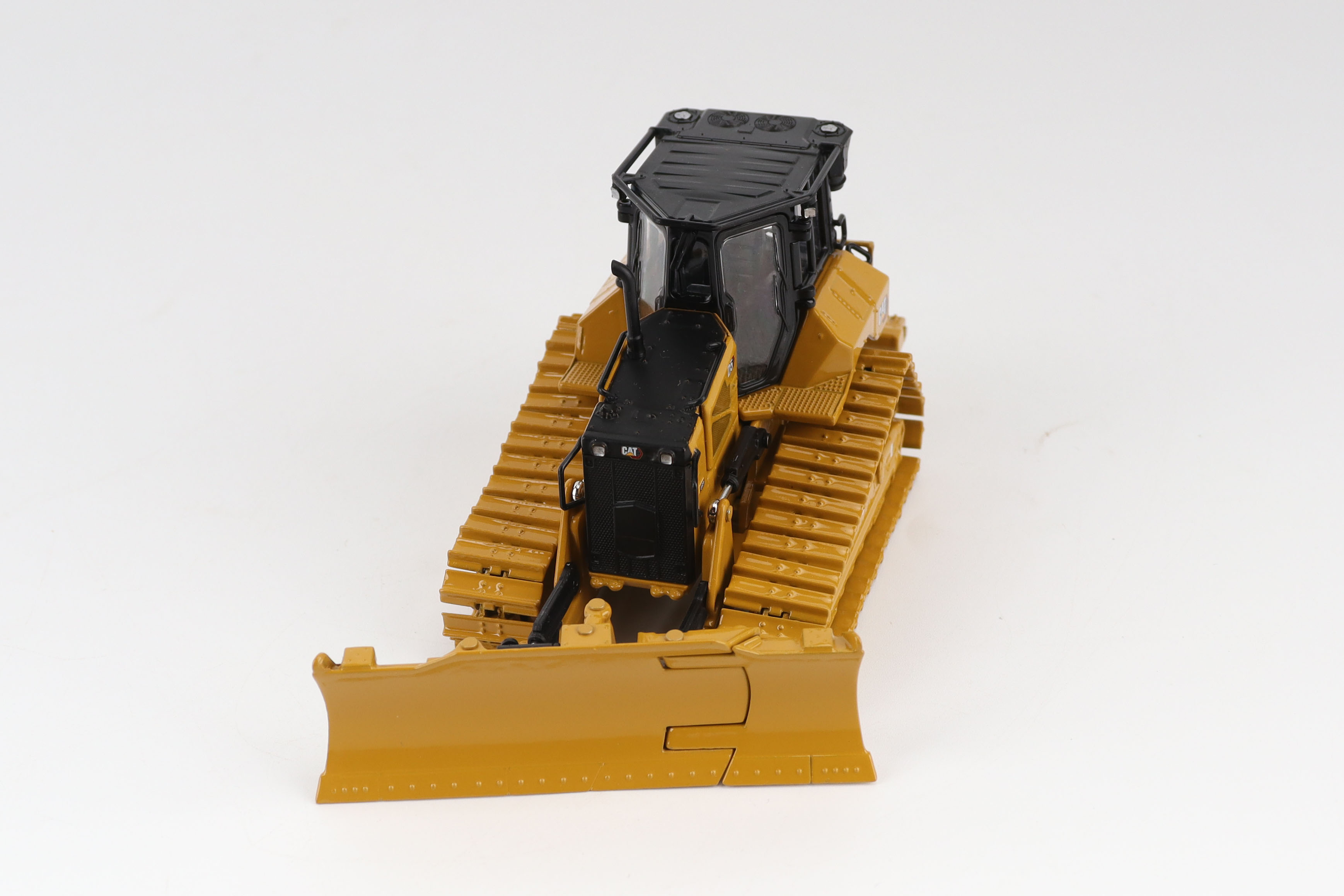 Cat D5 LGP Planierraube VPAT mit klappbarem Schild Modell von DieCast Masters 1:50