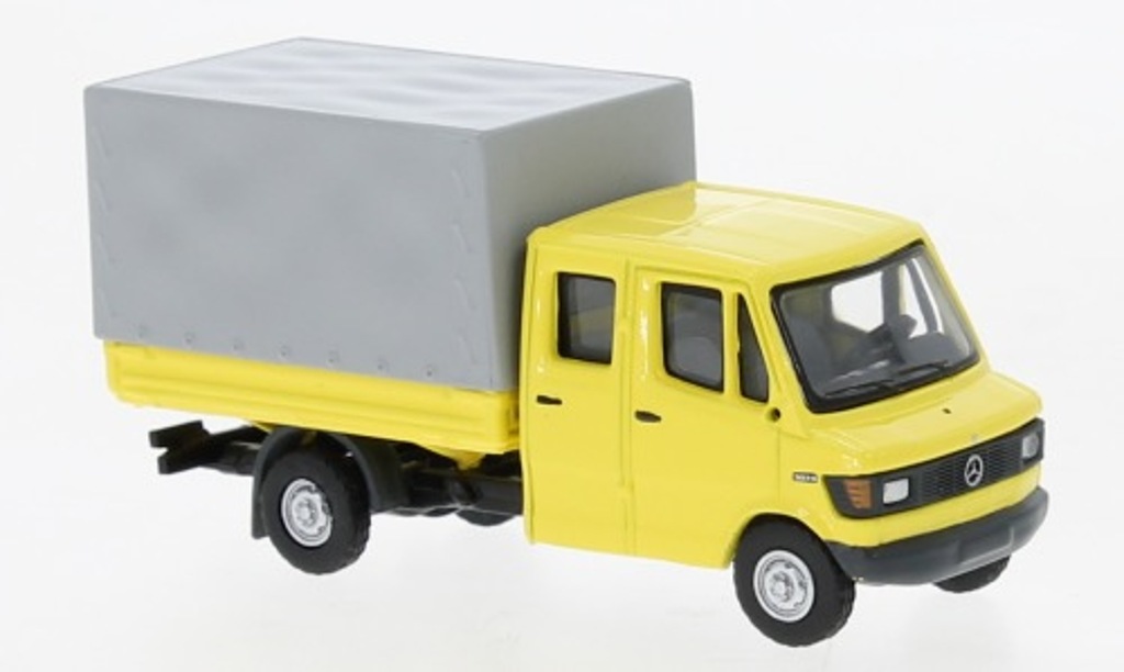 Mercedes L 307 D Doka hellgelb Modell von Brekina 1:87