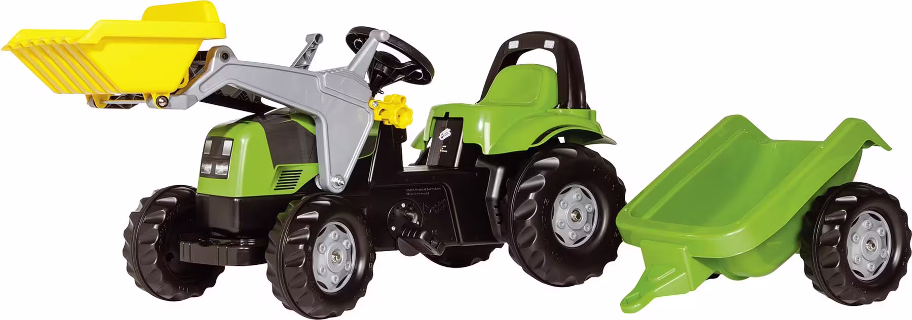 RollyKid Deutz Agroplus 67 Trettraktor mit Frontlader und Anhänger eilbote-onlineshop - Agrarfox