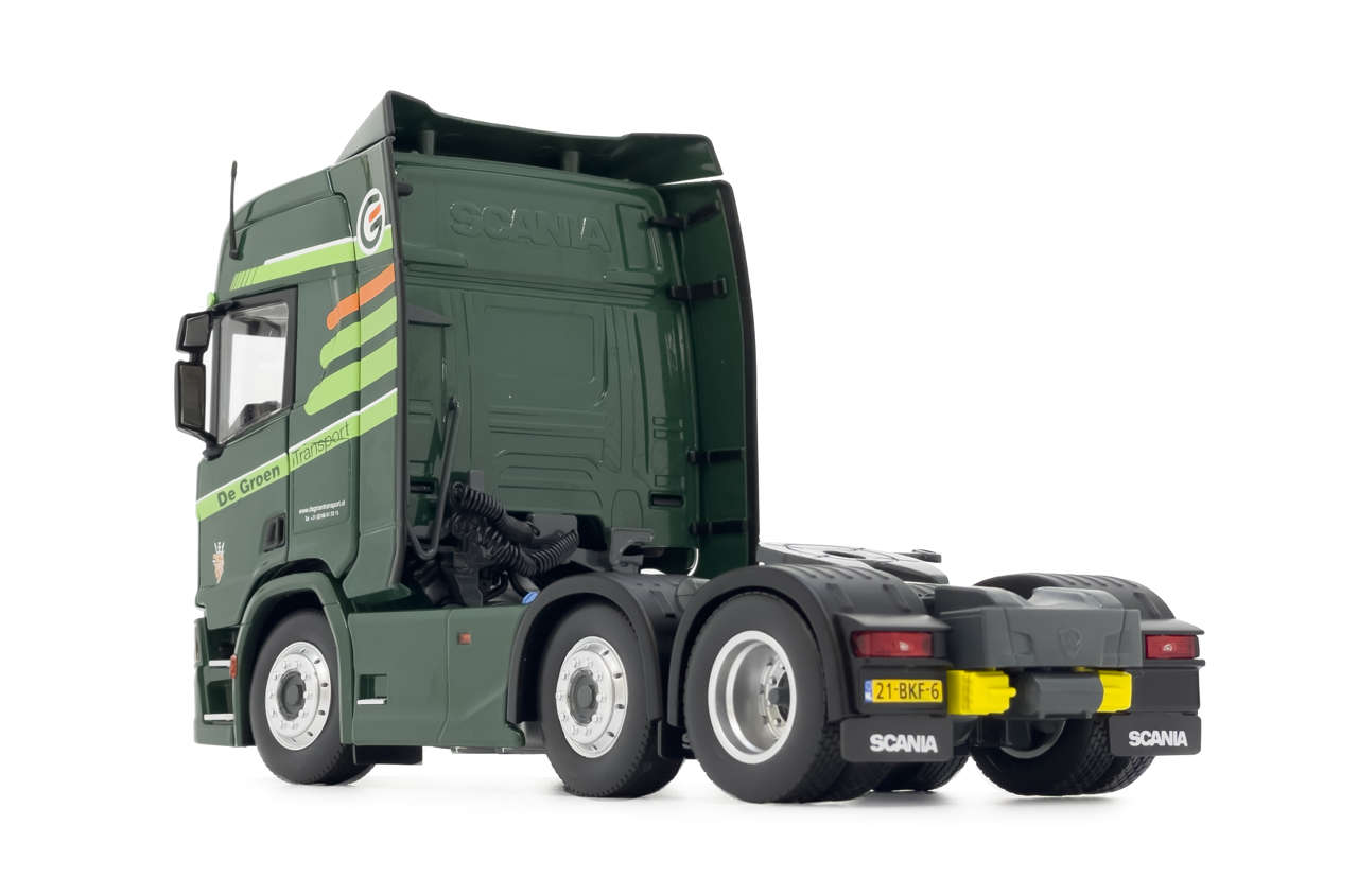 Scania R500 6x2 De Groen Transport dunkelgrün Modell von MarGe Models 1:32