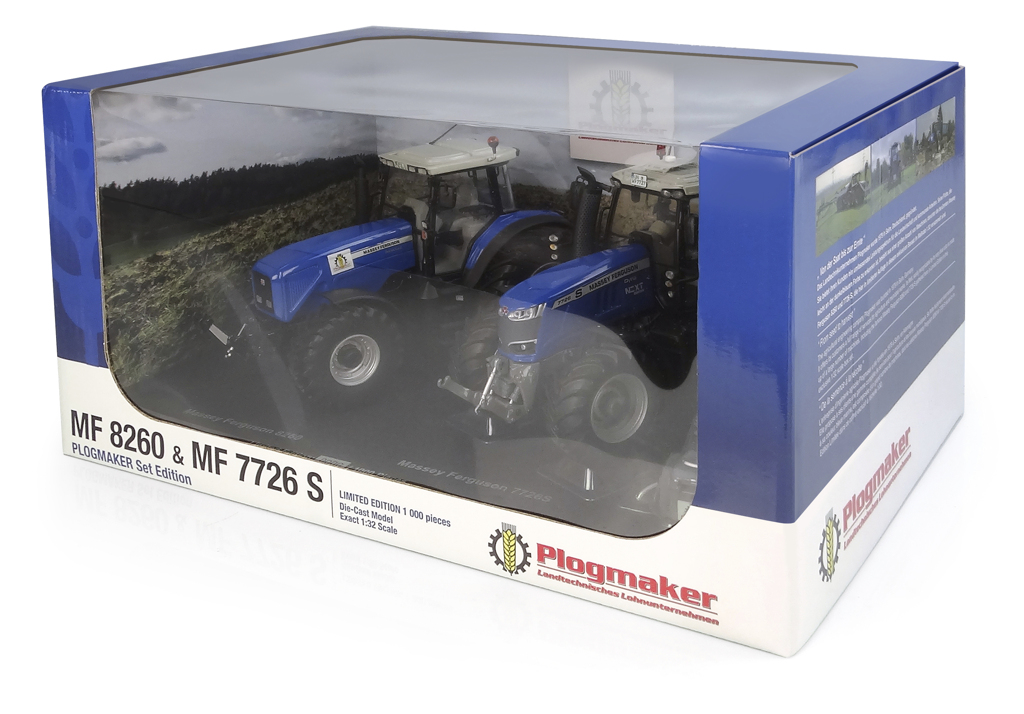 ミニカー MF8260&MF7726 PLOGMAKER Edition MF 8260 & MF 7726 S Plogmaker Set Limited Edition Modell von