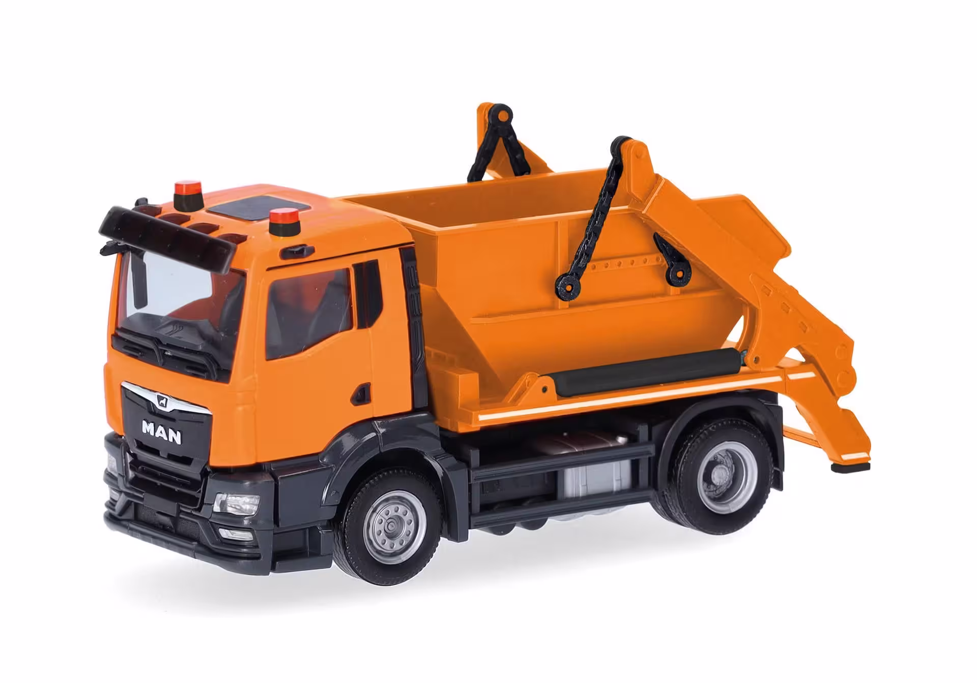 MAN TGS NN Absetzkipper AK12 - kommunalorange  Modell von Herpa 1:87 eilbote-onlineshop - Agrarfox