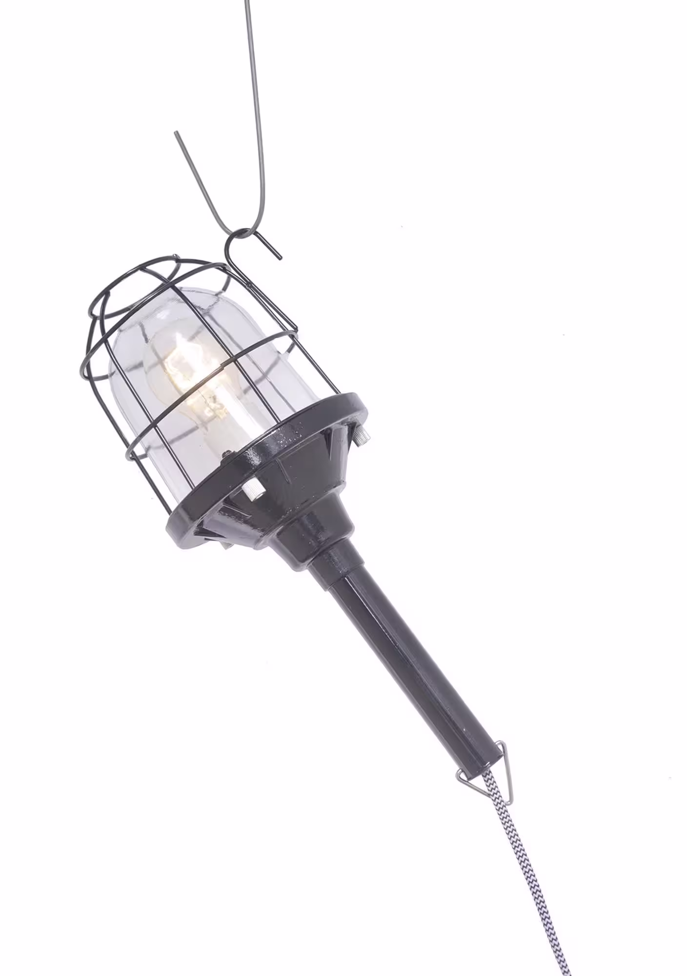 Design-Arbeitslampe mit Glasschutz schwarz   eilbote-onlineshop - Agrarfox