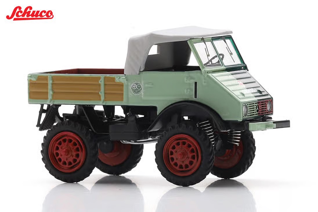 Mercedes-Benz Unimog 401 halb alt/neu 1955 Modell von Schuco 1:43