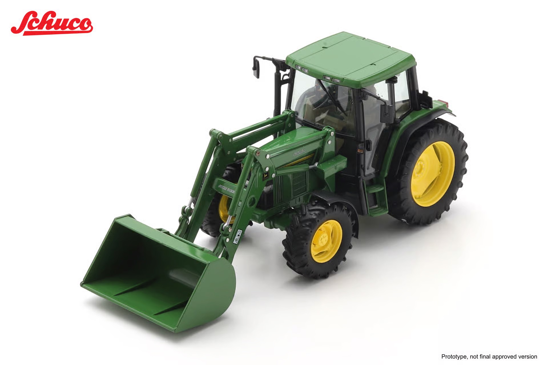 MA77130-1 Artikelname: John Deere 6200 Frontlader Originalhersteller: John Deere Modelltyp: 6200 von Schuco im Maßstab: 1:32 Hersteller-Nr: 451320033