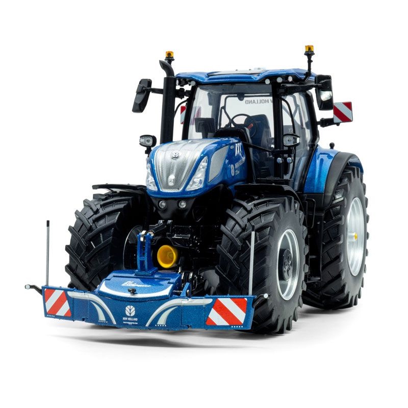 Tractorbumper Sicherheitsfrontgewicht NEW HOLLAND Blue Power Modell von Universal Hobbies 1:32