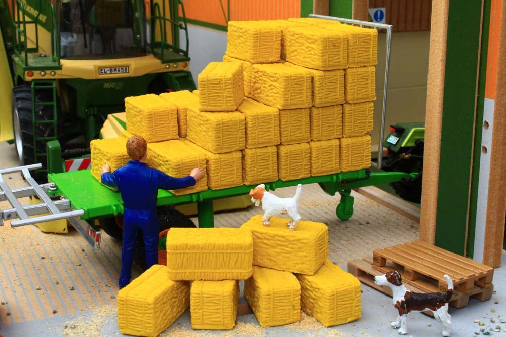 Kleine Strohballen (6er Set) Modell von Brushwood Toys 1:32
