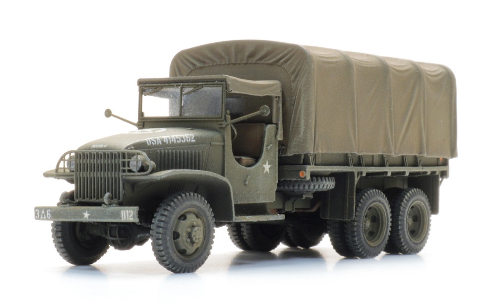 US GMC CCKW-353 US Army Cargo mit Dach Modell von Artitec 1:87
