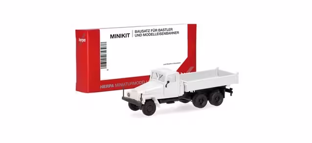 MiniKit IFA G5 Dreiseitenkipper-LKW 3achs - weiß Modell von Herpa 1:87 eilbote-onlineshop - Agrarfox