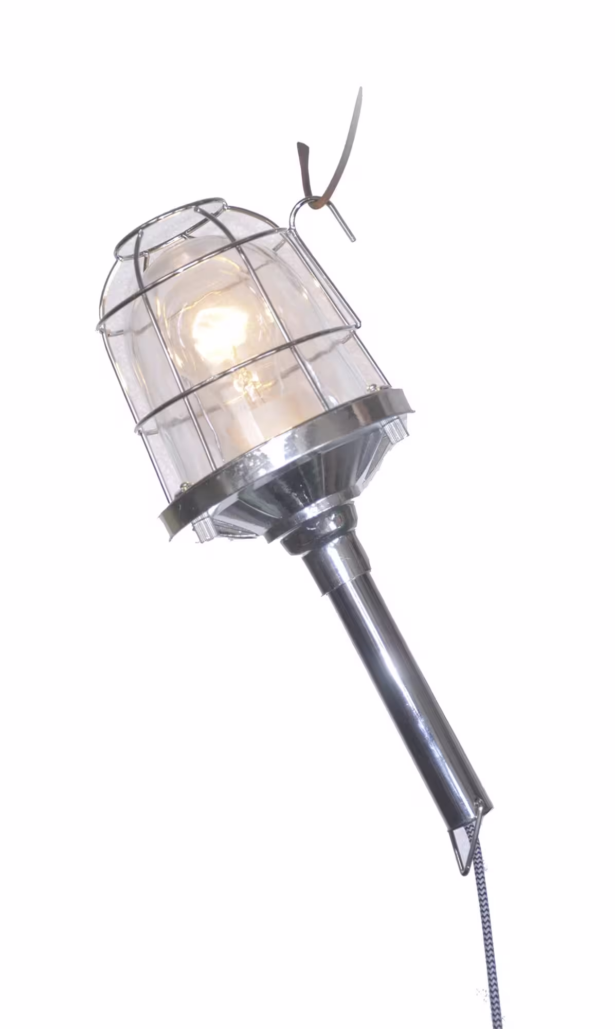 Design-Arbeitslampe mit Glasschutz verchromt eilbote-onlineshop - Agrarfox