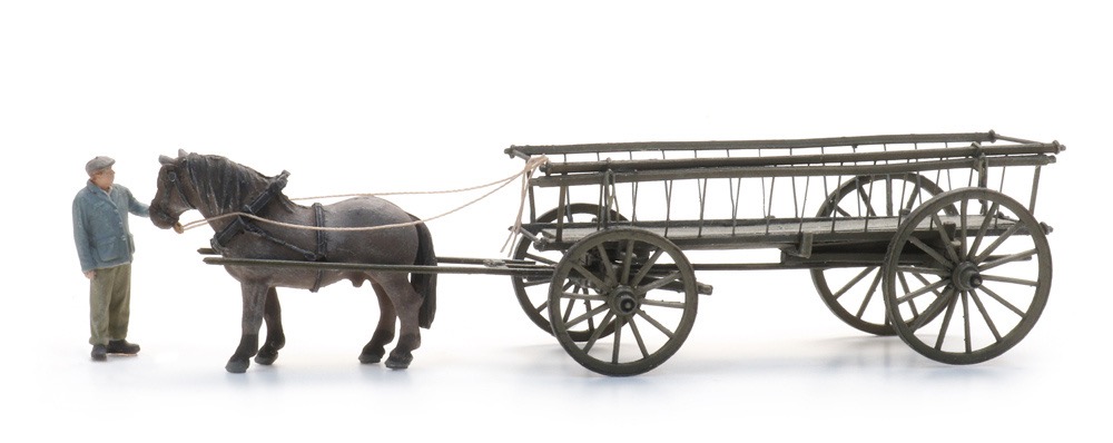 Leiterwagen + Figur Modell von Artitec 1:87