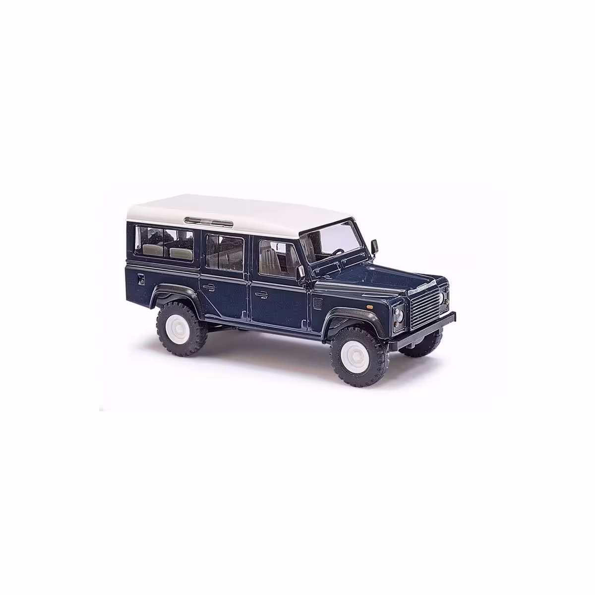 Land Rover Defender Bj. 1983 blau Modell von Busch 1:87 eilbote-onlineshop - Agrarfox