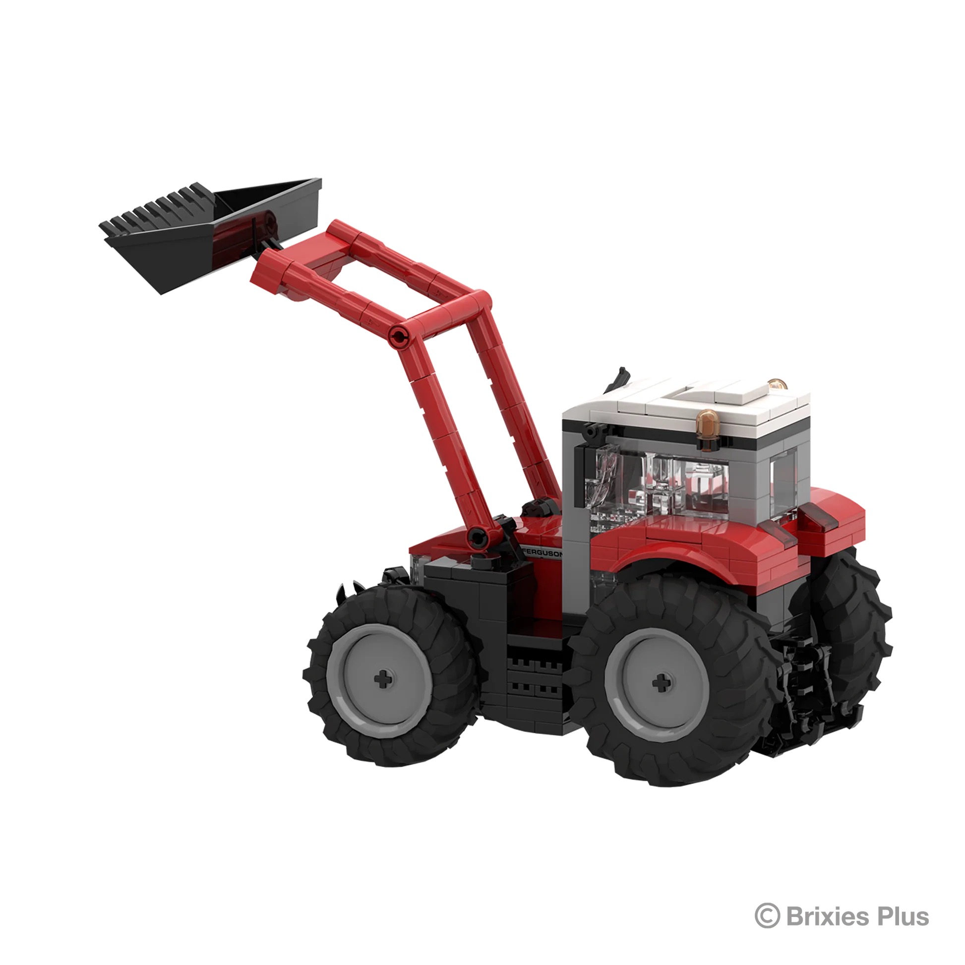 BRIXIES Plus Massey Ferguson 5S mit Frontlader Modell von Brixies Plus 1:32