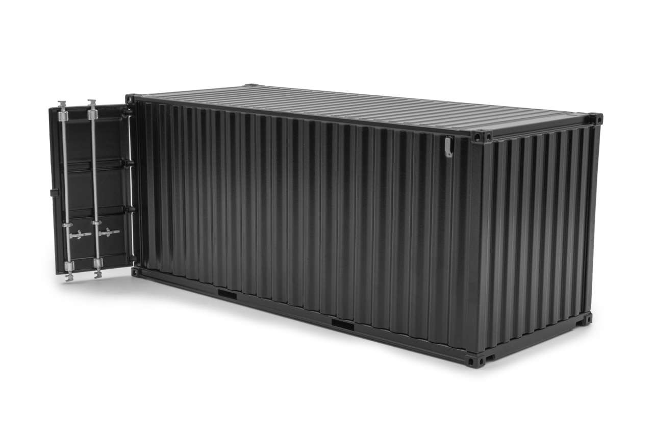 Container 20 Fuß schwarz Modell von HOP 1:32