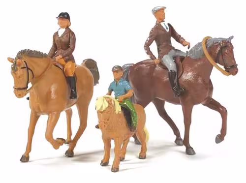 3 Pferde und 3 Reiter Modell von Britains 1:32 eilbote-onlineshop - Agrarfox