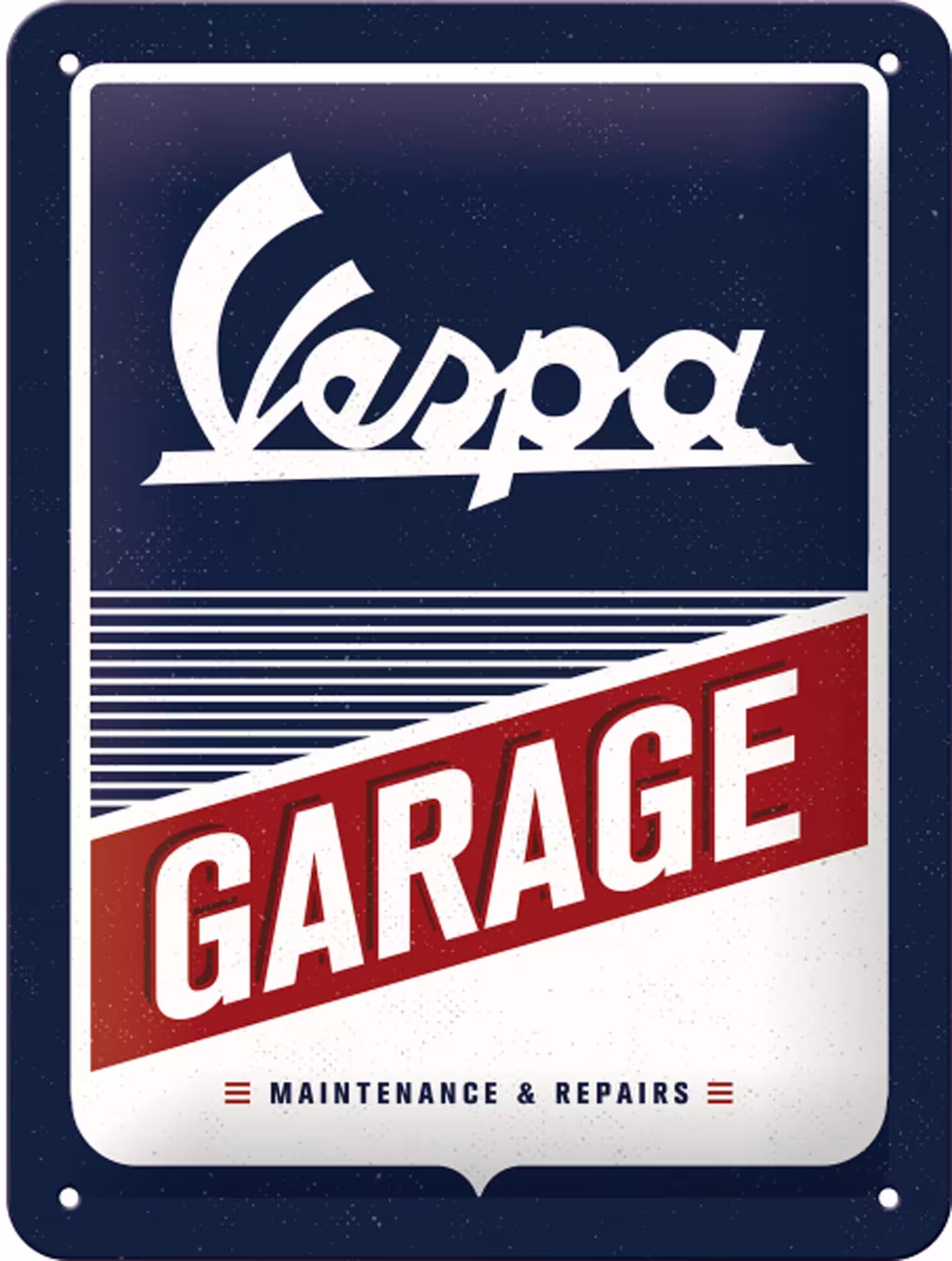 Blechschild Vespa - Garage eilbote-onlineshop - Agrarfox