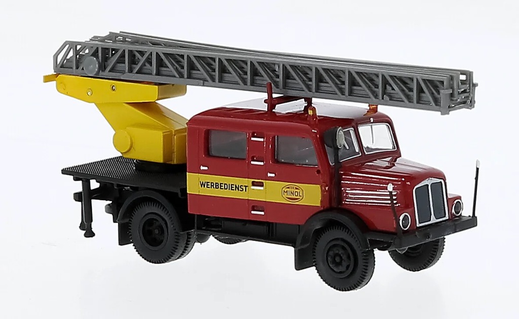 IFA S 4000-1 Doka mit Drehleiter "Minol" Modell von Brekina 1:87
