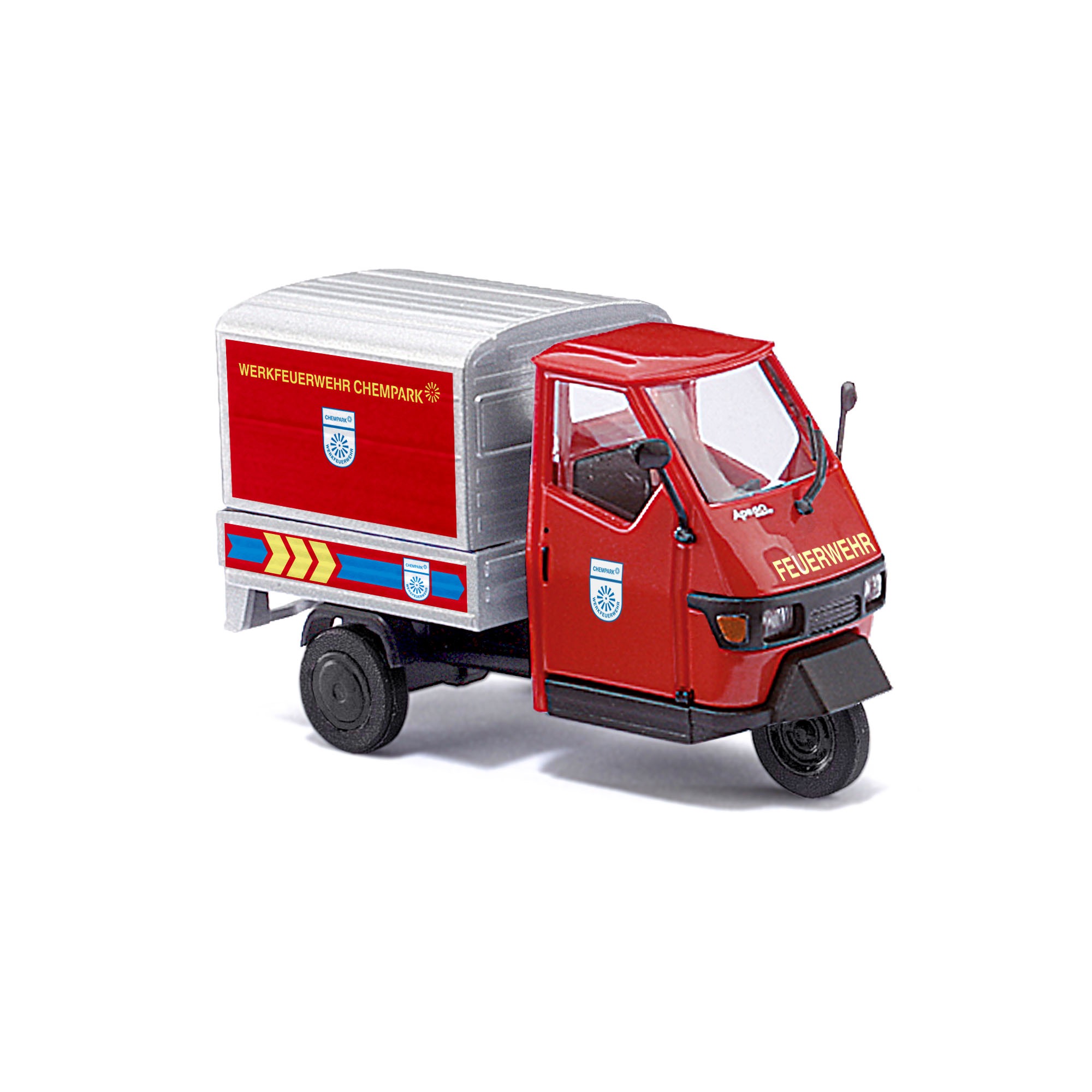 87 50 Piaggio Ape 50 Werkfeuerwehr Chempark Modell von Busch 1:87 | MA76355