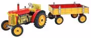 Zetor Traktor mit Anhänger rot - Metall Felgen Modell von Kovap  eilbote-onlineshop - Agrarfox