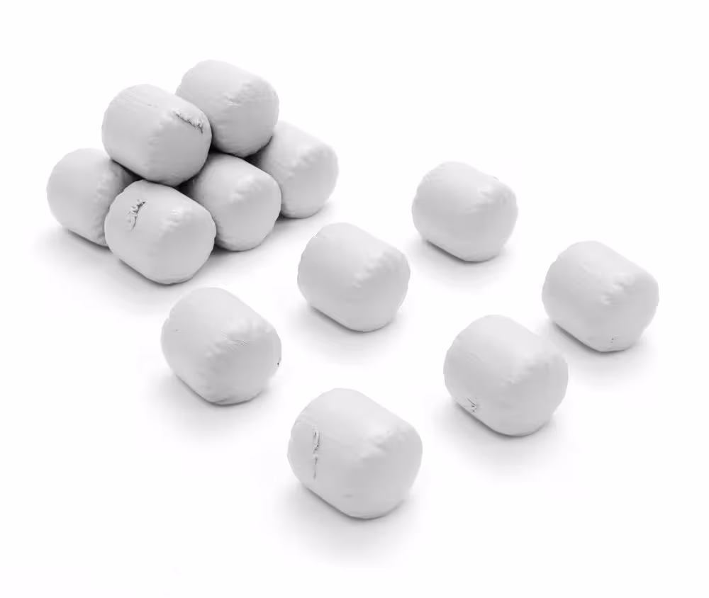 MA76160-1 Artikelname: Siloballen Weiß Originalhersteller:  von Artitec im Maßstab: 1:87 Hersteller-Nr: 387.656