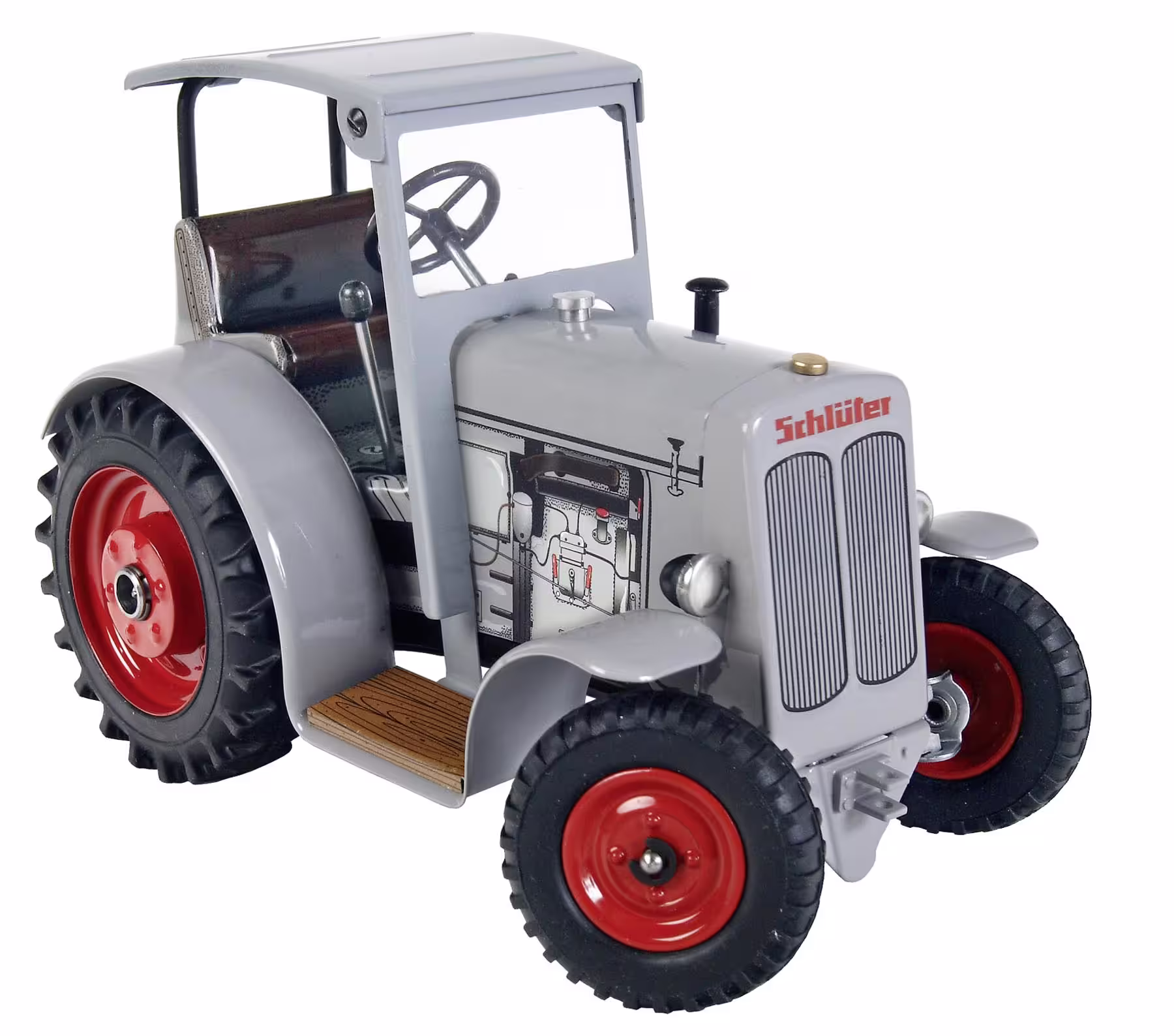 Schlüter DS 25 Traktor mit Dach grau Modell von Kovap 1:25 eilbote-onlineshop - Agrarfox